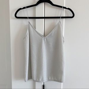 NWT Silver Glitter Camisole